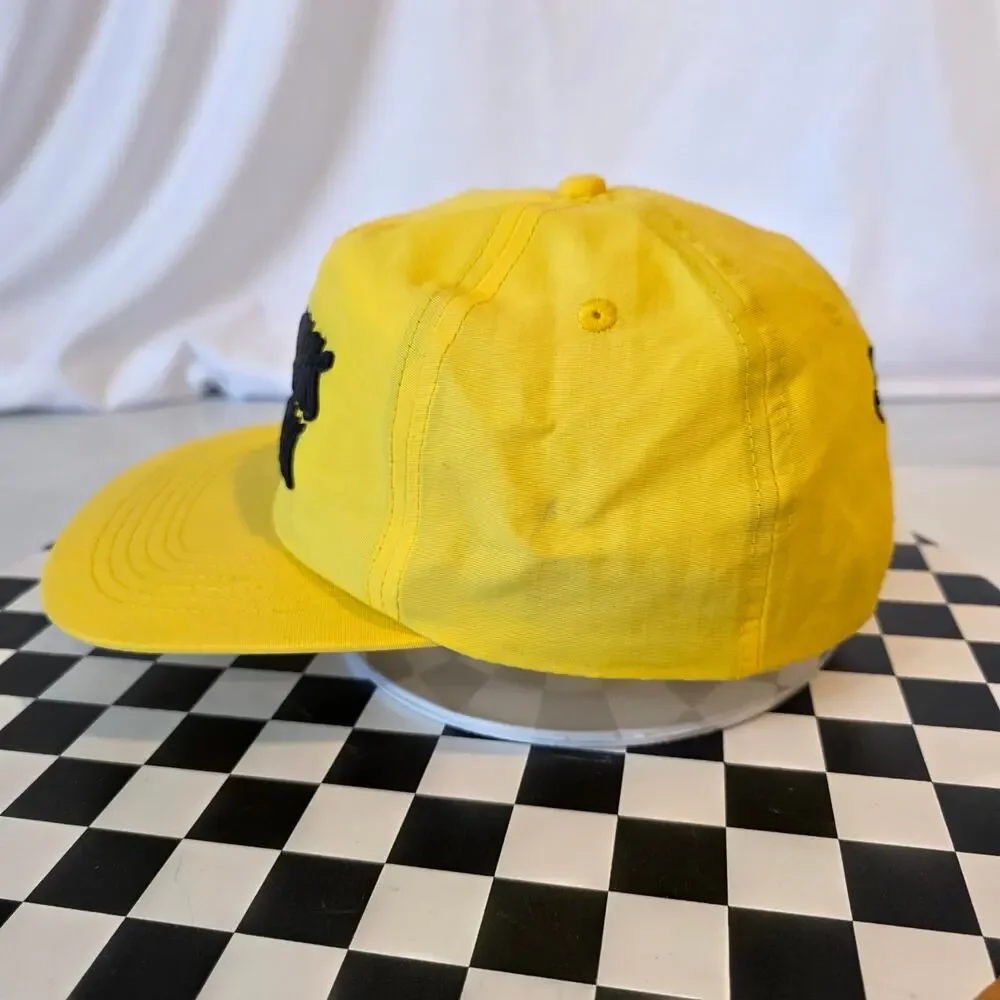 Genghis Cohen Fairfax Ave Yellow Strapback Hat Los Angeles Restaurant Promo